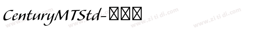 CenturyMTStd字体转换