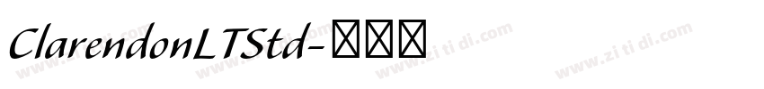 ClarendonLTStd字体转换