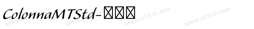 ColonnaMTStd字体转换