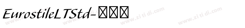 EurostileLTStd字体转换