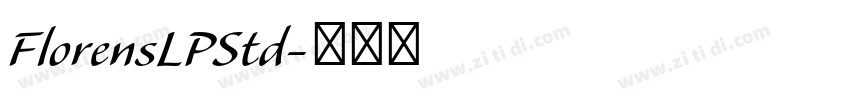 FlorensLPStd字体转换