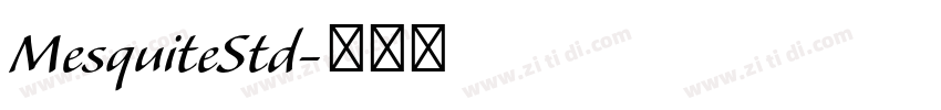 MesquiteStd字体转换
