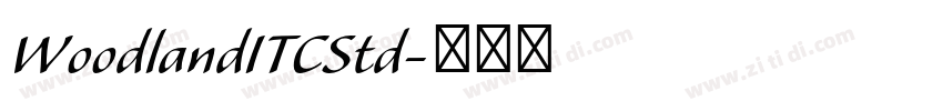 WoodlandITCStd字体转换