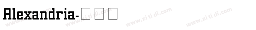Alexandria字体转换