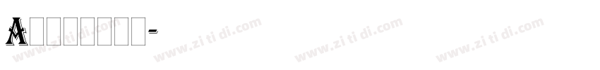 Algerian字体转换