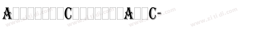 AlgerianConcreteAllC字体转换