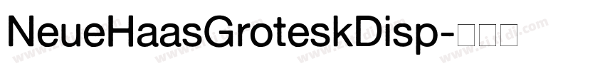 NeueHaasGroteskDisp字体转换