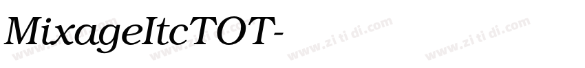 MixageItcTOT字体转换