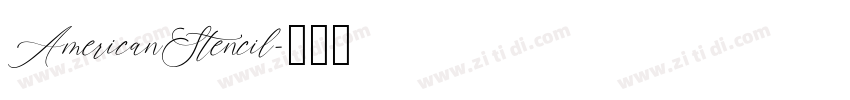 AmericanStencil字体转换