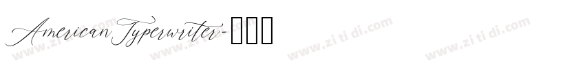 AmericanTyperwriter字体转换