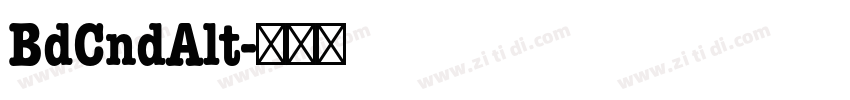 BdCndAlt字体转换
