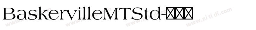BaskervilleMTStd字体转换