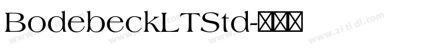 BodebeckLTStd字体转换