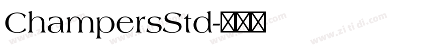ChampersStd字体转换
