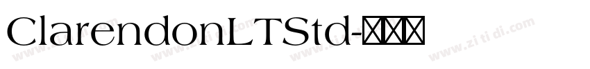 ClarendonLTStd字体转换