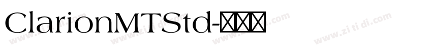 ClarionMTStd字体转换