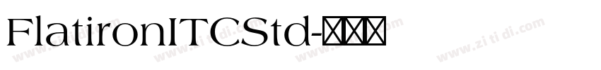 FlatironITCStd字体转换
