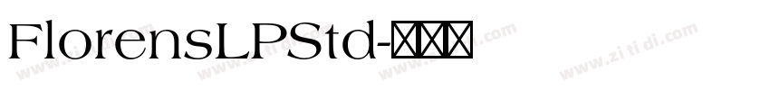 FlorensLPStd字体转换