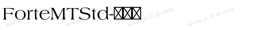 ForteMTStd字体转换