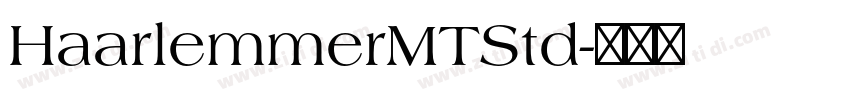 HaarlemmerMTStd字体转换