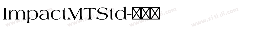 ImpactMTStd字体转换