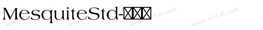 MesquiteStd字体转换