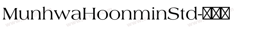MunhwaHoonminStd字体转换