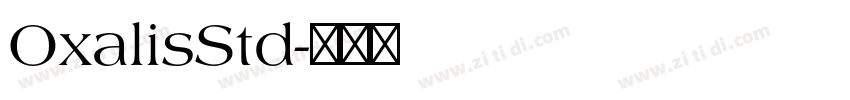OxalisStd字体转换