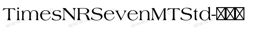 TimesNRSevenMTStd字体转换