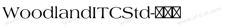 WoodlandITCStd字体转换