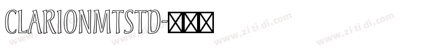 ClarionMTStd字体转换