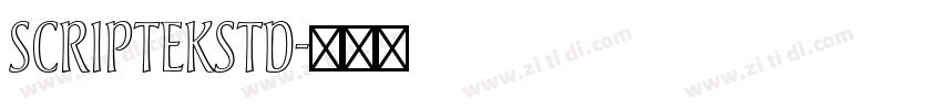 ScriptekStd字体转换