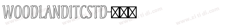 WoodlandITCStd字体转换