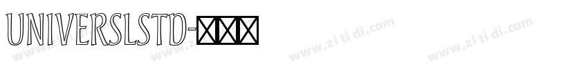 universLStd字体转换