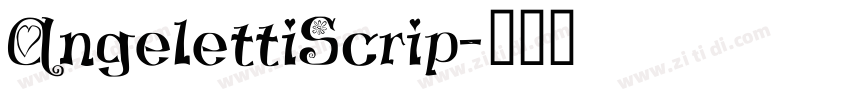 AngelettiScrip字体转换