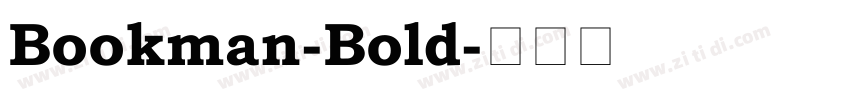 Bookman-Bold字体转换