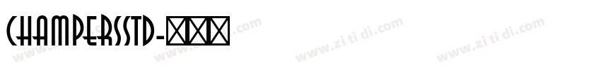 ChampersStd字体转换