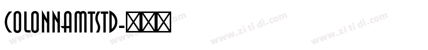 ColonnaMTStd字体转换