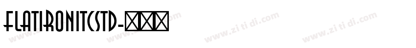 FlatironITCStd字体转换