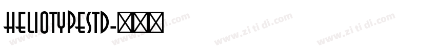 HeliotypeStd字体转换