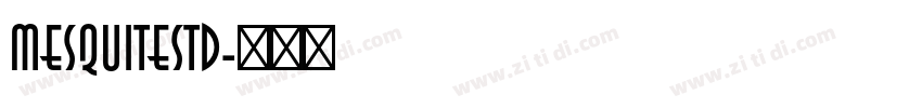 MesquiteStd字体转换
