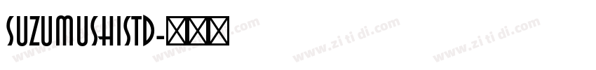 SuzumushiStd字体转换