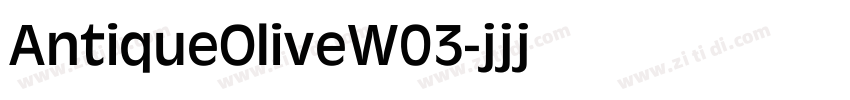AntiqueOliveW03字体转换