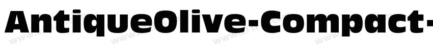 AntiqueOlive-Compact字体转换