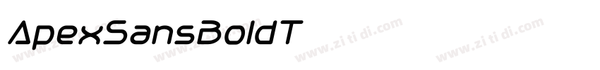 ApexSansBoldT字体转换