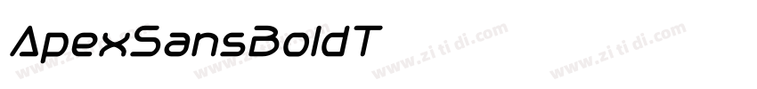 ApexSansBoldT字体转换