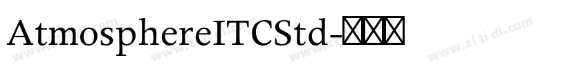 AtmosphereITCStd字体转换