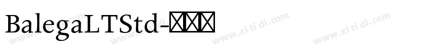 BalegaLTStd字体转换