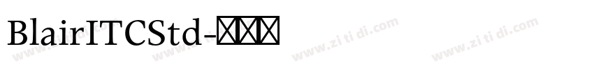 BlairITCStd字体转换