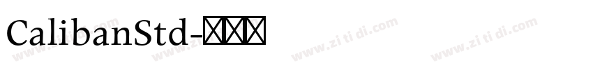 CalibanStd字体转换
